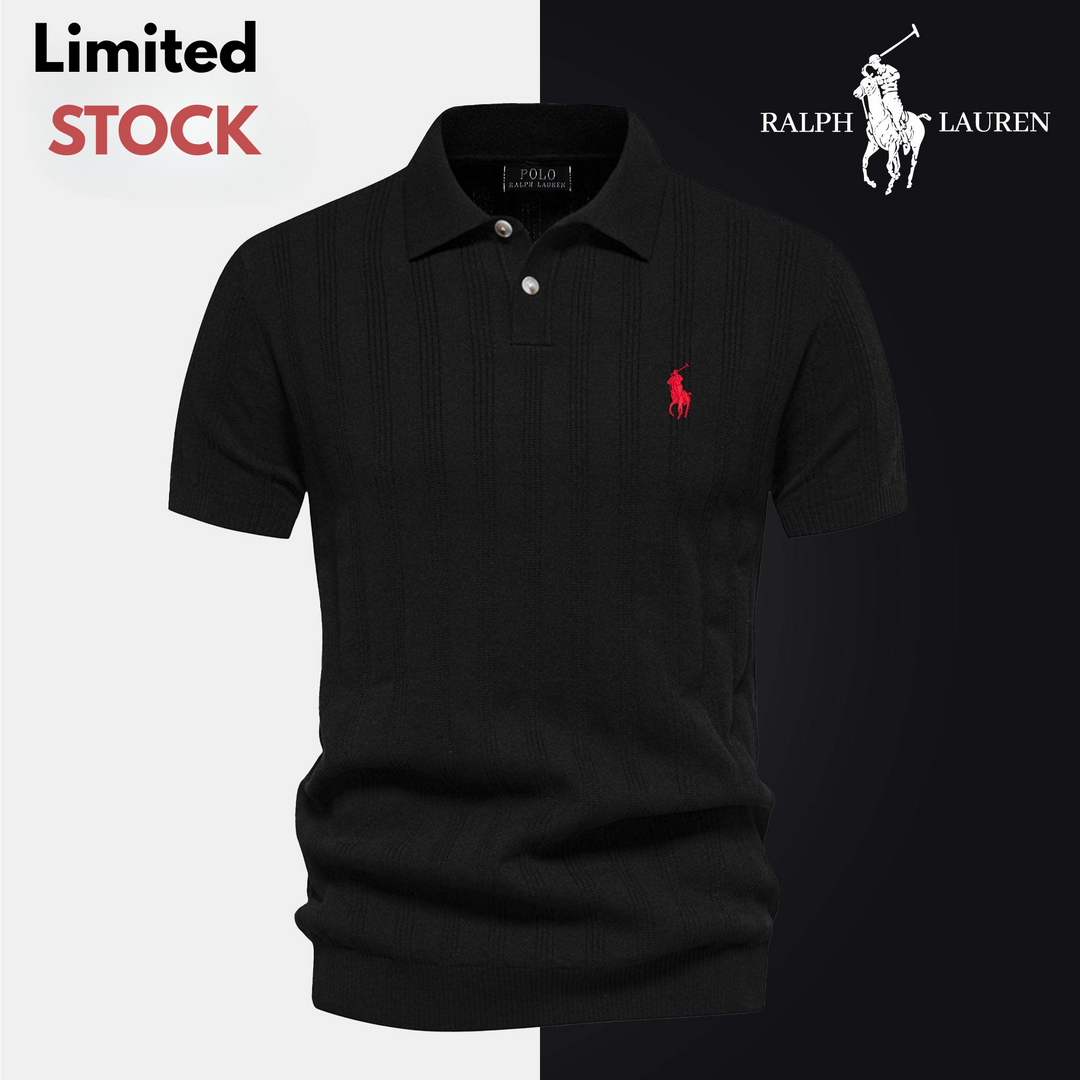 Men's Textured Knit Polo RL
