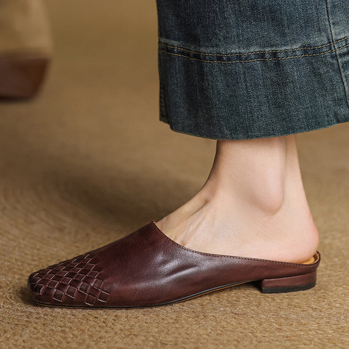 Milano Genuine Leather Mules