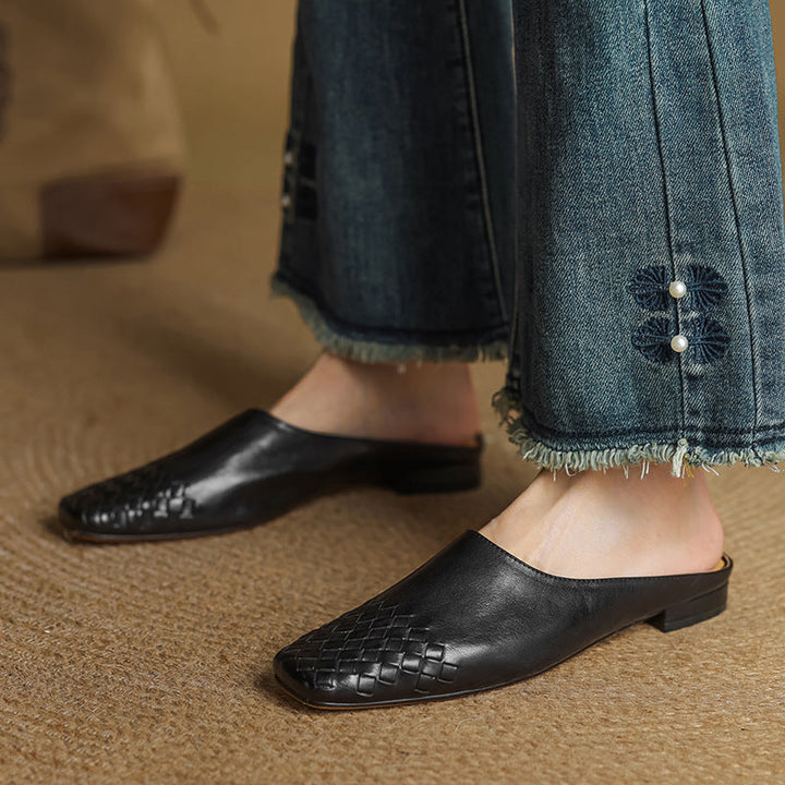 Milano Genuine Leather Mules
