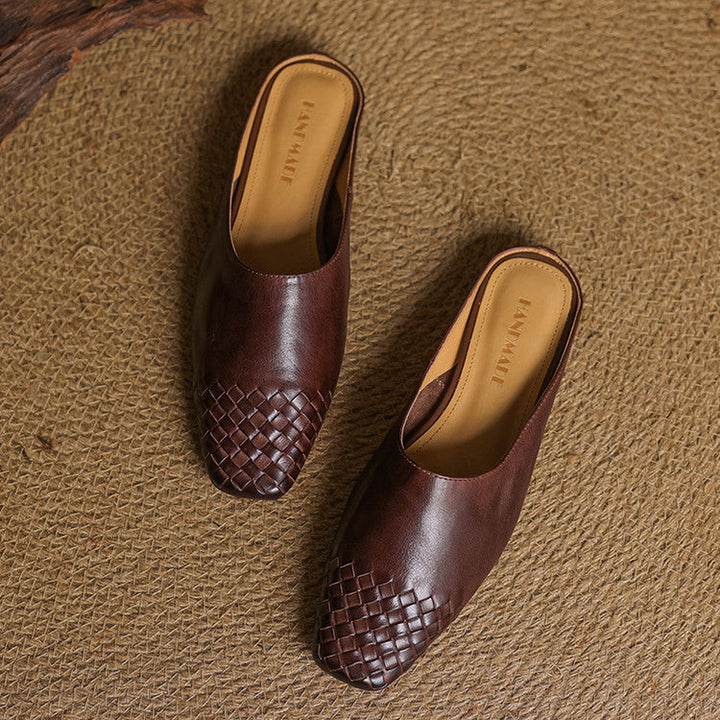Milano Genuine Leather Mules