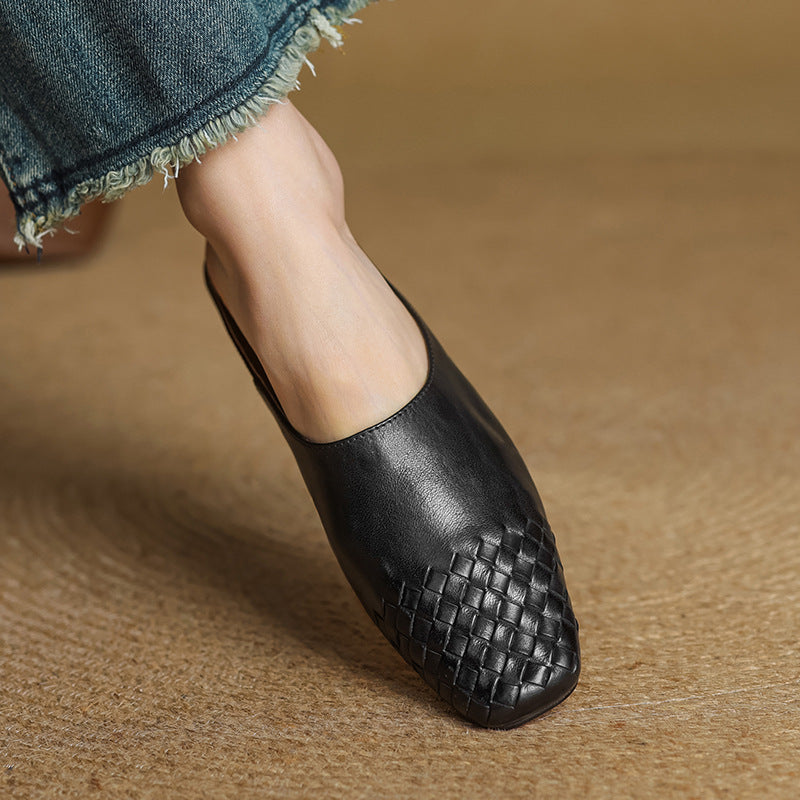Milano Genuine Leather Mules