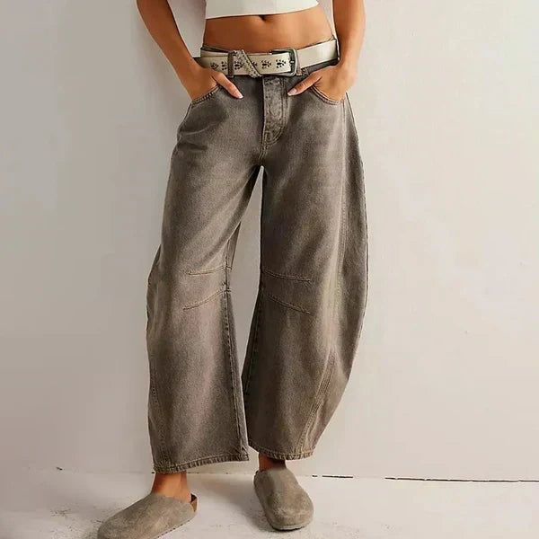 Canvas Wide-Leg Trouser