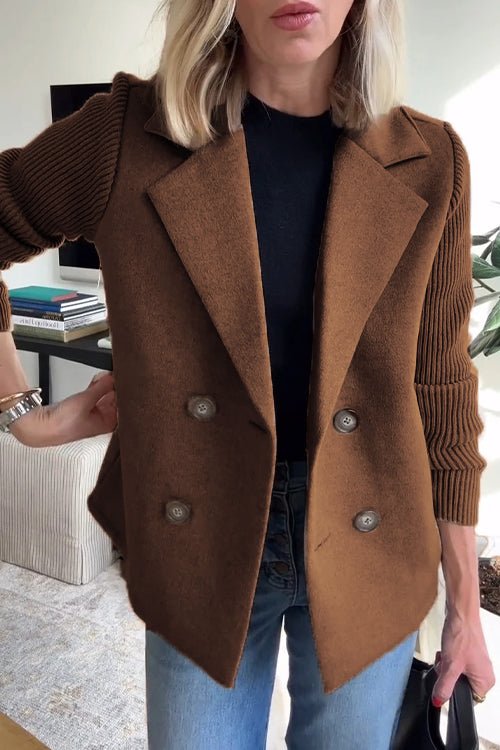 Bellamy Cashmere-Knit Casual Blazer
